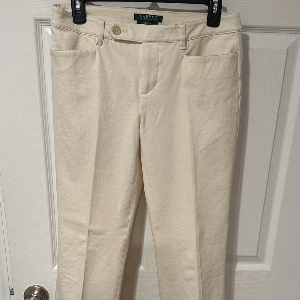 Lauren Ralph Lauren Women's Off-White Straight Leg Pants